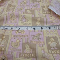 Debbie Mum Baby Jo-Ann Fabrics Cotton 2.5+ yards 44″ Wide Yellow/Pink/Brown