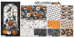 Northcott – Spellbound – Tossed Crows – White/Multi, Fabric BTY