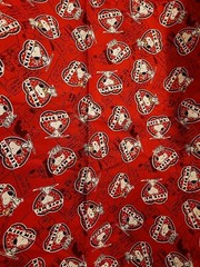 Peanuts Fabric -Valentine Toss (Snoopy/ Hearts) -100% Cotton By The Yard