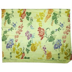 Brunschwig & Fils Chateau Landon Floral Fabric 1 Yard x 56″ Yellow Chintz