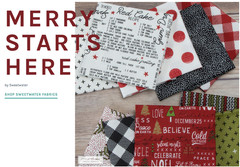 Merry Starts Here 5736 24 White on White Text Sweetwater