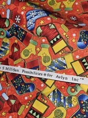Twas The Night by Nancy J Smith & Lynda S Milligan Avlyn Christmas Fabric 2 Yrds