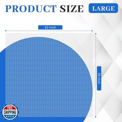 FSWCCK White Mesh Fabric, 62 x 59 Inch Soft Mesh Netting Slightly Stretchy fo