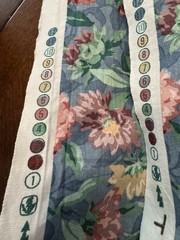 Mill Creek Fabrics Pink Blue Gray Peonies RoseFloral 2 +Yds 54”W COTTAGE COTTON