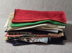 Vintage Fabric Sample Swatch Lot Of 30 Sewing Craft Quilt Material Assort 8x 6.5