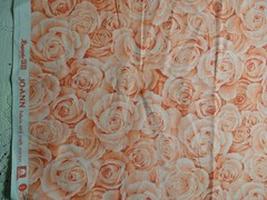 REMNANT Packed Pink Roses JoAnn Fabric Large Floral Cotton Quilt Fabric 14×22″