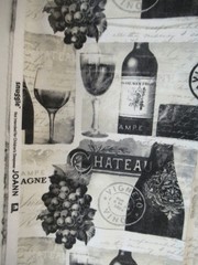 JOANN SNUGGLE FLANNEL Sewing Fabric CHEERS Champagne & Wine RARE 1YX42″ NEW