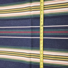 Ralph Lauren discontinued green blue red yellow tripe Fabric 26″ x 25”