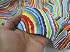 NO TARRIF CHARGES 100%✅ZK_347 Multi Hand Printed 100% Cotton 20 Yard Fabric