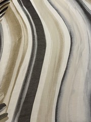 Silk Batiste Horizontal Stripes Vertical Waves Print Fabric By The Yard 54″ Wide