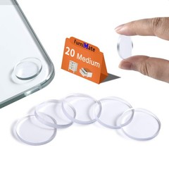 20PCS Glass Table Top Anti Slip Pads, 3/4 inch Non Adhesive Protectors 20mm