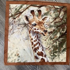 Lot of 4 Squares ~ Safari Animals Quilt 12”x12” Block Quality 100% Cotton Fabric