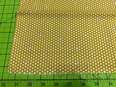 Fabric Honeycomb Bee Full Cotton QT 1/4 Yard 7612-S