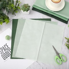 Sage Green Cotton Fabric Bundles 12Pcs 10 x 10 Inch Green Cotton Fabric