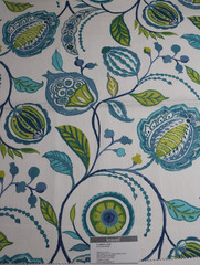 Kravet Clarke & Clarke Fabric Remnant 26″x26″ “Kayo” Color: Apple Denim