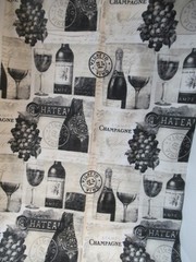JOANN SNUGGLE FLANNEL Sewing Fabric CHEERS Champagne & Wine RARE 1YX42″ NEW