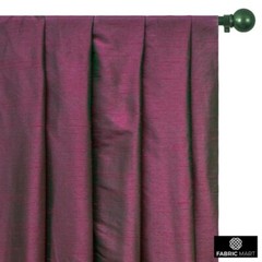Fuchsia And Green Faux Silk Fabric By The Yard, 42 inches width Pink Silk Fabric