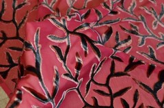 3.3 yd/ Vintage Mulberry Silk velvet Devore fabric Luxury Uzbek Oriental cloth