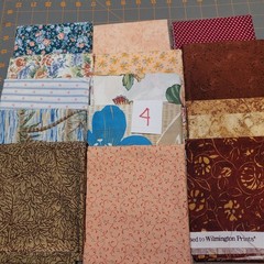 LOT OF 15 FAT QUARTERS COTTON FABRIC ASSTD COLORS & DESIGNS lot 4