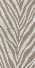 Braemore SUDAN / CAMEL Zebra Print Stripe Linen Upholstery Drapery Fabric 7.5 yd