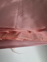 Vtg 1960s Silky Polyester Nylon Satiny Shiny Pink Dress Fabric 4yds
