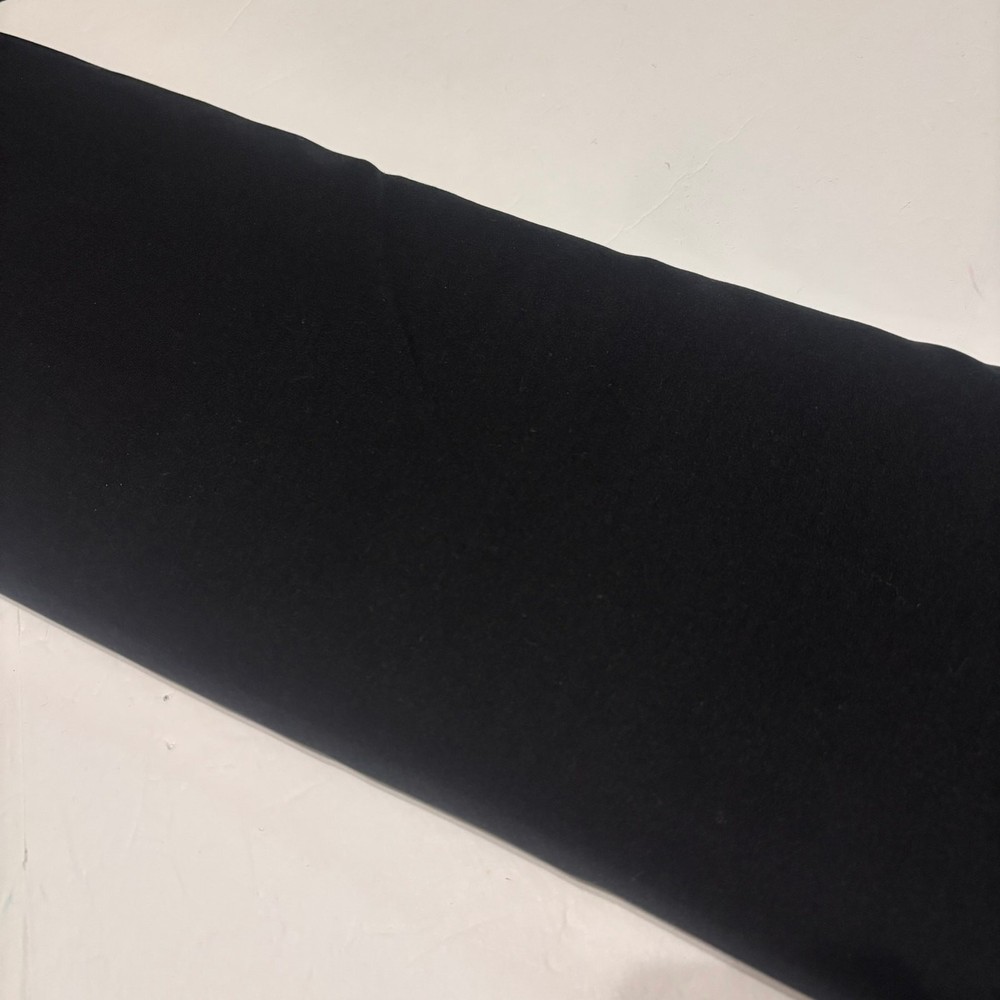 Black Gabardine Wool Cotton Poly Blend Fabric 64” Wide 8.9 Yards