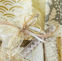 Shabby Chic Fabric, Ephemera Kit 20 Pieces Slow Stitch Junk Journal Crafting #22
