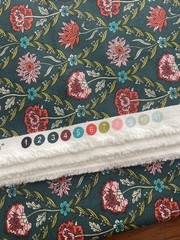 Liberty of London Green Floral Kew Trellis Quilting Cotton Fabric 2 Yards 13”