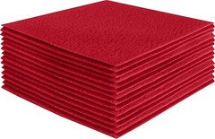 FabricLA | Acrylic Felt Fabric Pre Cut 10X10 Inch Square Sheets | 24 Pieces