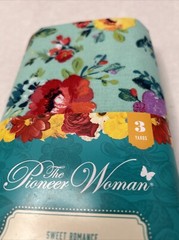 Pioneer Woman Sweet Romance Fabric 3 yards Precut NEW Teal, Yellow, Red, Pink