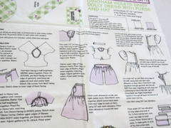 Daisy Kingdom GINGHAM VIOLETS Daisy Dolly Dress 17-19″ Doll Cut & Sew Fabric
