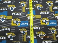 JACKSOVILLE “JAGS ” NFL FABRIC 100% COTTON BRAND NEW DESIGN 1/2 YARD PIECE