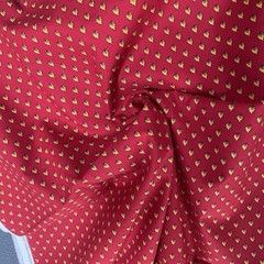 Moda Fabric Red Foulard Yellow Leaf/Fire Flames “Lorraine” American Jane 75×45”