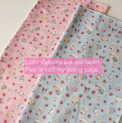 Sanrio Characters Strawberry/Cotton Fabric (Sheeting)FatQuarter Ships from CA