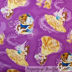 BonEful Fabric FQ Cotton Flannel Purple Green White Flower Paisley Butterfly Dot