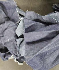 Denim Scrap Bags – Upcycled Fabric Pieces for Crafting, Quilting, Patchwork, and