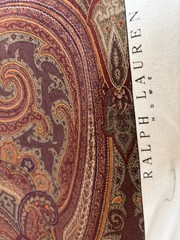 Ralph Lauren Stunning 100% Linen Paisley Print 5 Yards MSRP: $255/Yard