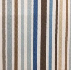 4.25 Yards Stripe in Blue and Brown Lightweight Home Decor Fabric