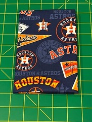 Houston Astros Pennants Baseball Cotton Fabric Precut Fat Quarter