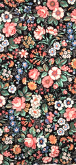 New Jo-Ann Fabrics Fat Quarter Multicolor Floral 100% Cotton Crafts Quilt Sewing