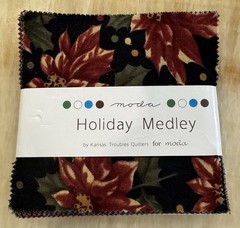 Moda Holiday Medley Kansas Troubles Charm Pack 42 5″ Squares Christmas OOP