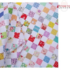 Cotton Fabric Squares Precut 4×4 200pcs for Quilting Sewing DIY Potholders
