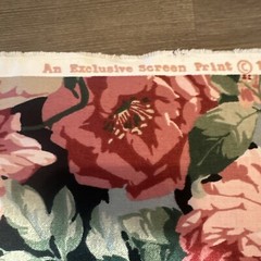 VTG Interior Fabric Design 1986 8 Yards X 56” Roll Plus Bonus ExtraFloral Fabric