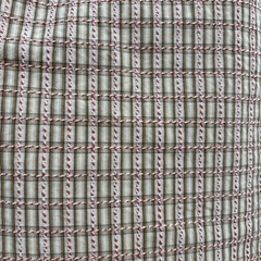 Woven Check Fabric Yardage Stripe Border Rustic Farmhouse Textile Decor 55×1 Yd