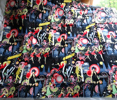 “JAZZ AGE” BY ALEXANDER HENRY FABRIC COLLECTION-1 YARD-CABERET SCENES-1 YD X 41″