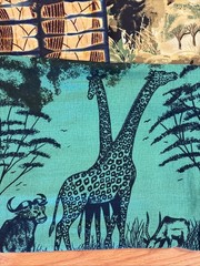 Tanzania Super Wax African Print Fabric Plus More Lot Approximately 9 Yards