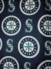 Seattle Mariners MLB Baseball Cotton Fabric 1/2 Yard (18 By 58”) New