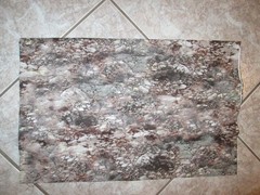 Cotton Fabric – MMFab, Inc. – Multi-colored brown landscape – 1 1/2 Yards