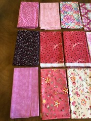15 lbs Quilt Fabric Lot | Red/Pink Variety Bundle | 39 Assorted Pieces & Sizes