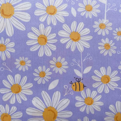Vintage Floral Precut Fabric Squares 10X10, Purple Yellow Layer Cake Fabric for